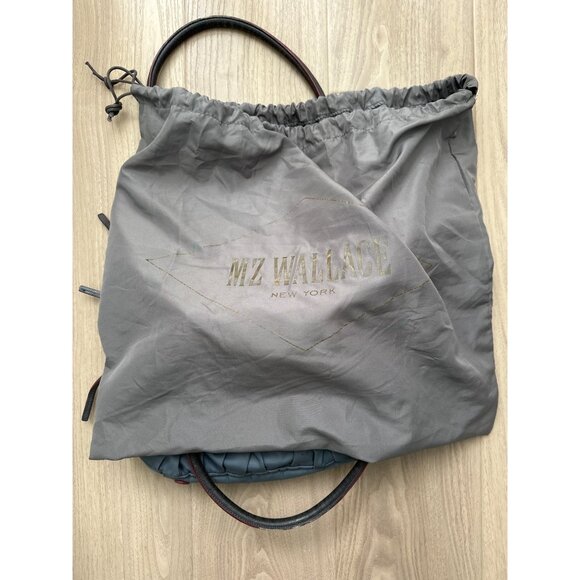 MZ Wallace New York Quilted Nylon Handbag With Leather Straps - Picture 6 of 8